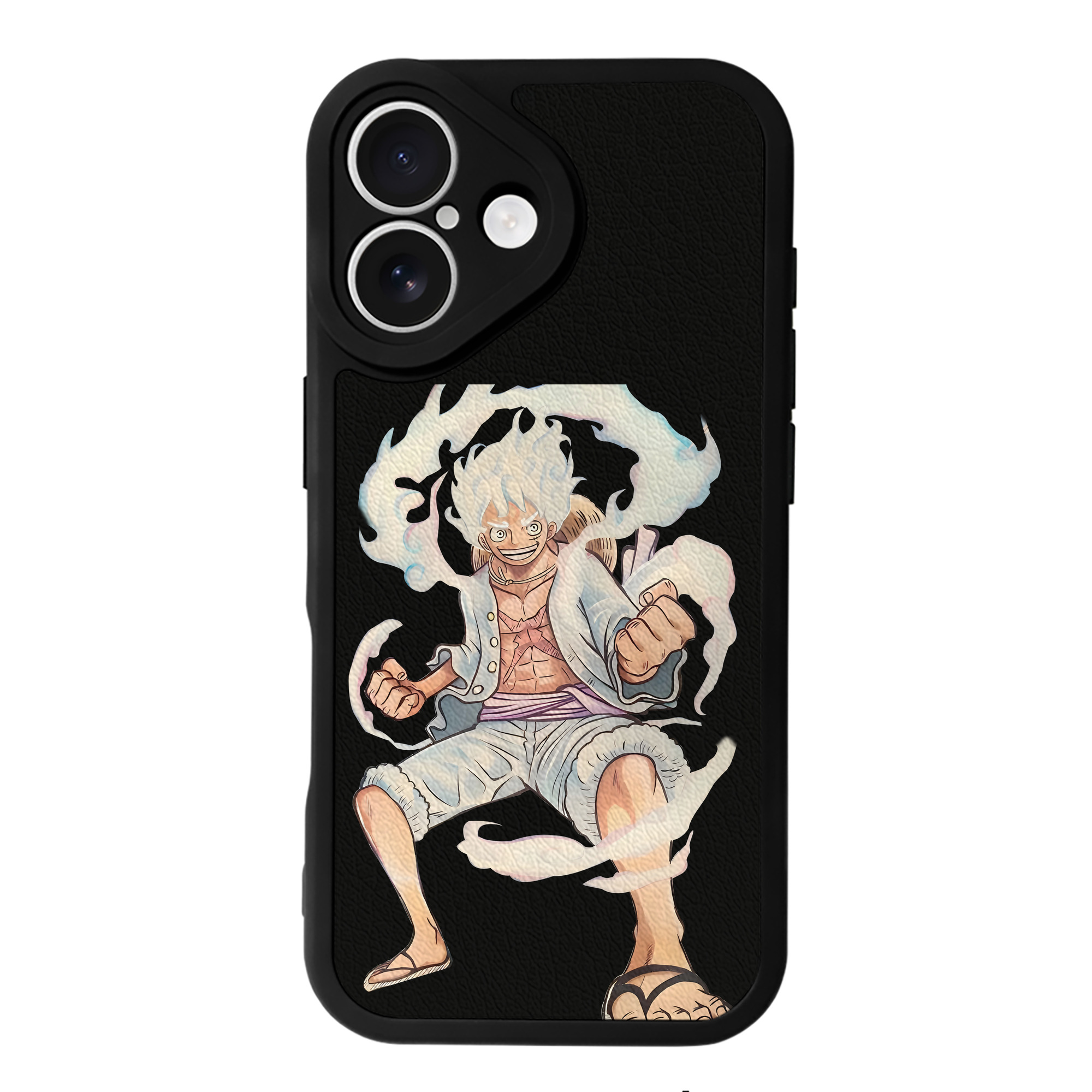 （画像用） ワンピース モンキー・D・ルフィ ONE PIECE Monkey D. Luffy 【iPhone 16シリーズ対応】シリコンスマホケース（レザー調） 材質：シリコン